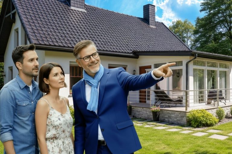 expert presentant un bien